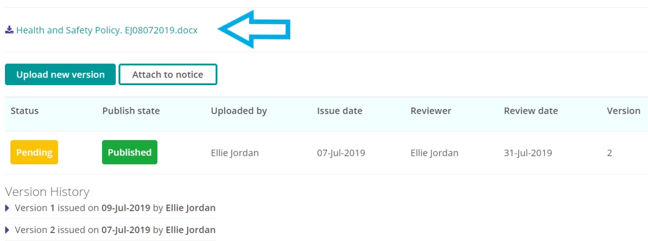 Downloading a document.