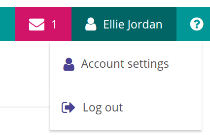 Account Settings and Log Out.