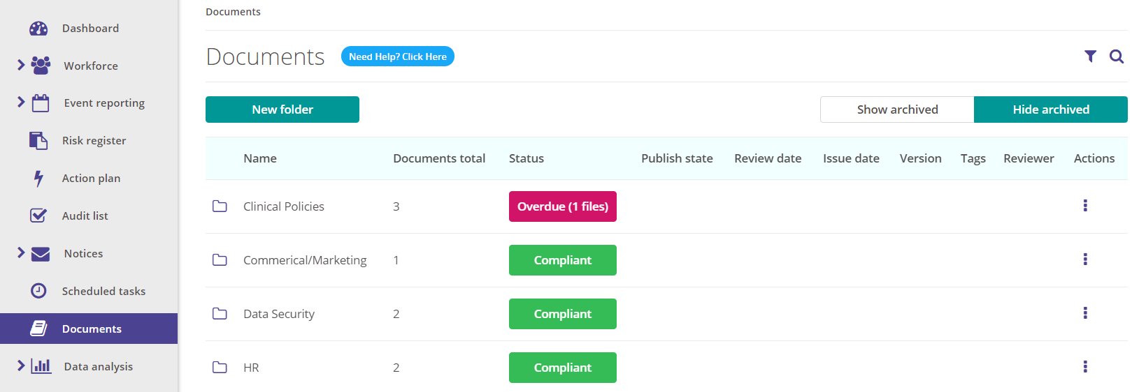 Document modules.