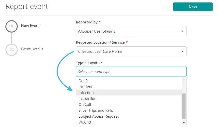 Restriction showing.