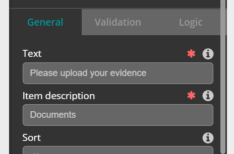Example item collection.