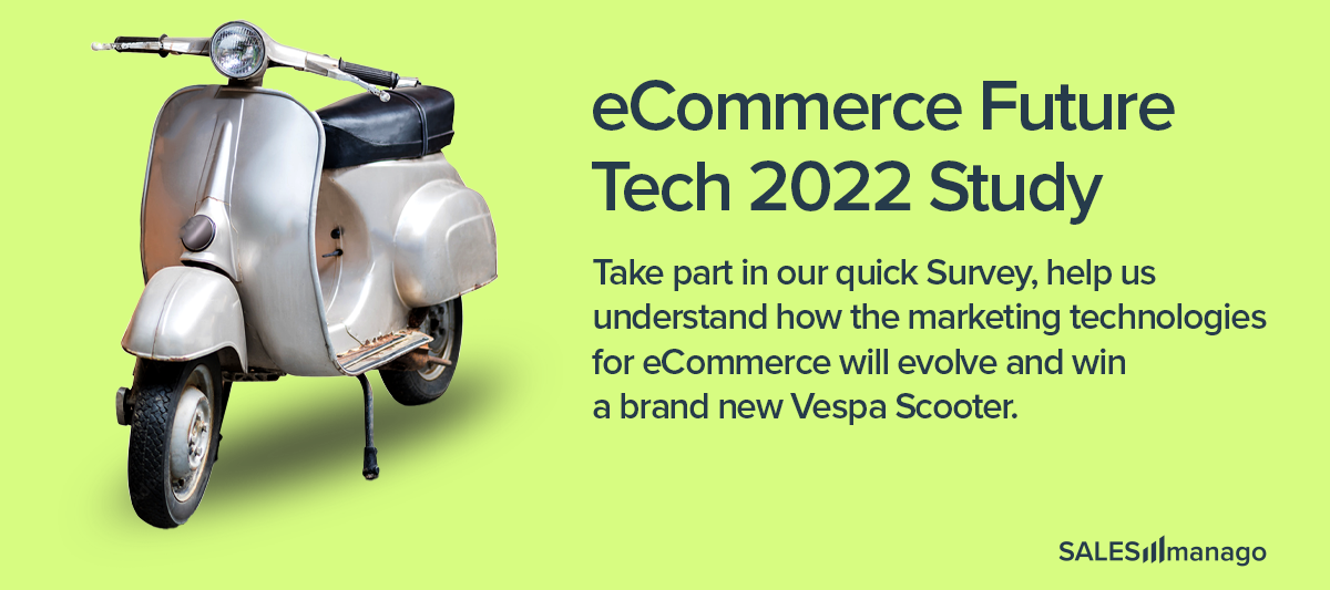 [Market Study] Take part in our survey on the future MarTech in eCommerce and win a Vespa scooter 😍