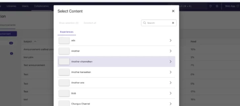 Showpad | March 2026 | WebApp Content Picker Support for Announcements and Spotlights