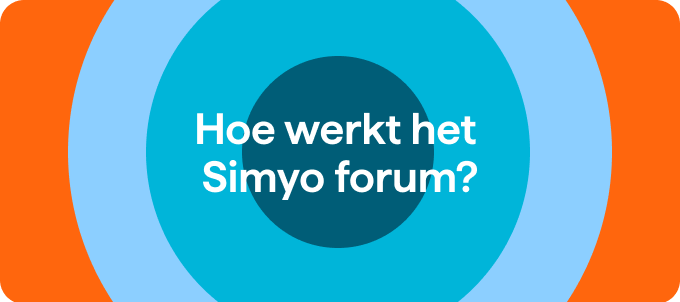 Hoe werkt het Simyo forum?