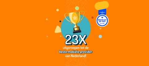 Simyo is voor de 23e keer uitgeroepen tot beste provider door de Consumentenbond!