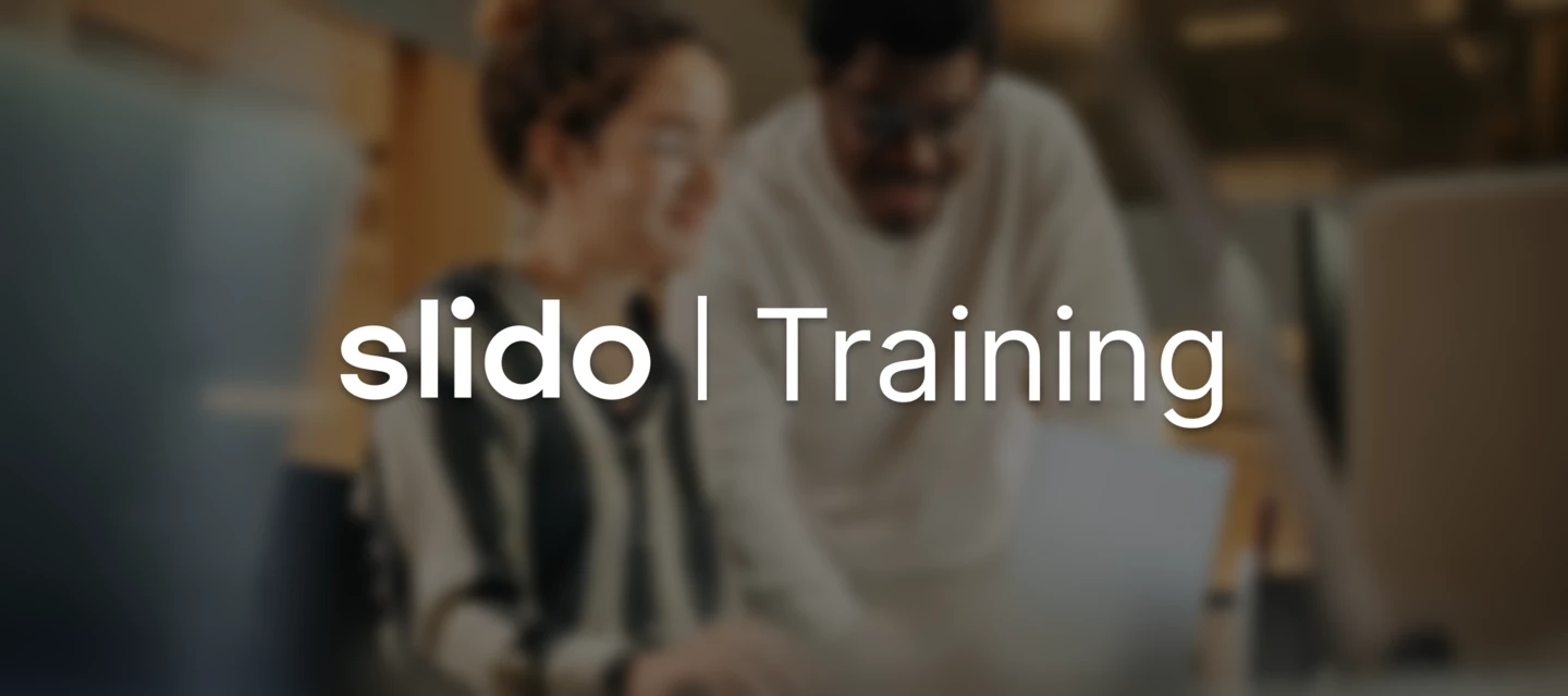 Watch a recorded training of Slido's new interface 🎥 | Slido Community