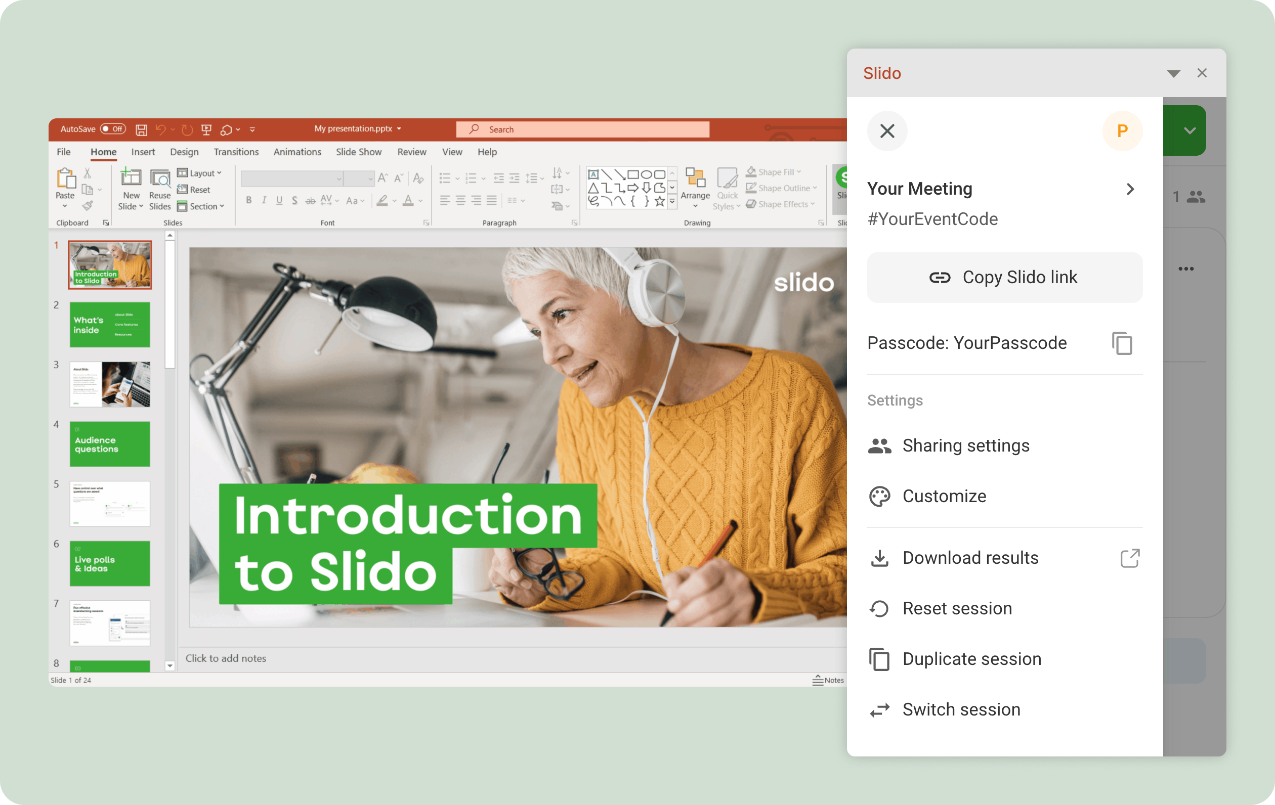 slido powerpoint mac