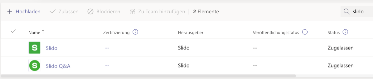 integrate slido with microsoft teams slido community