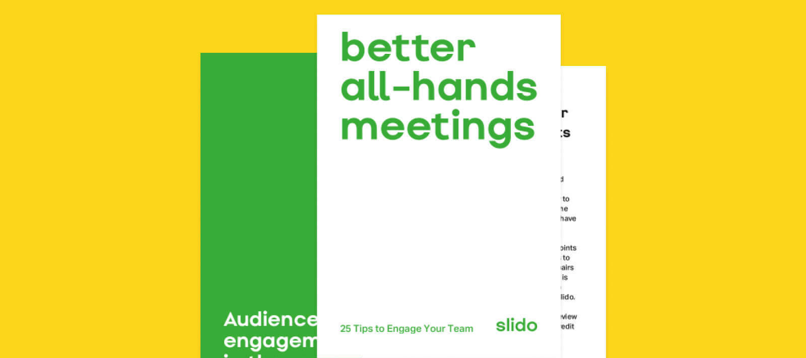 Guide: 25 tips to engage your team at all-hands meetings
