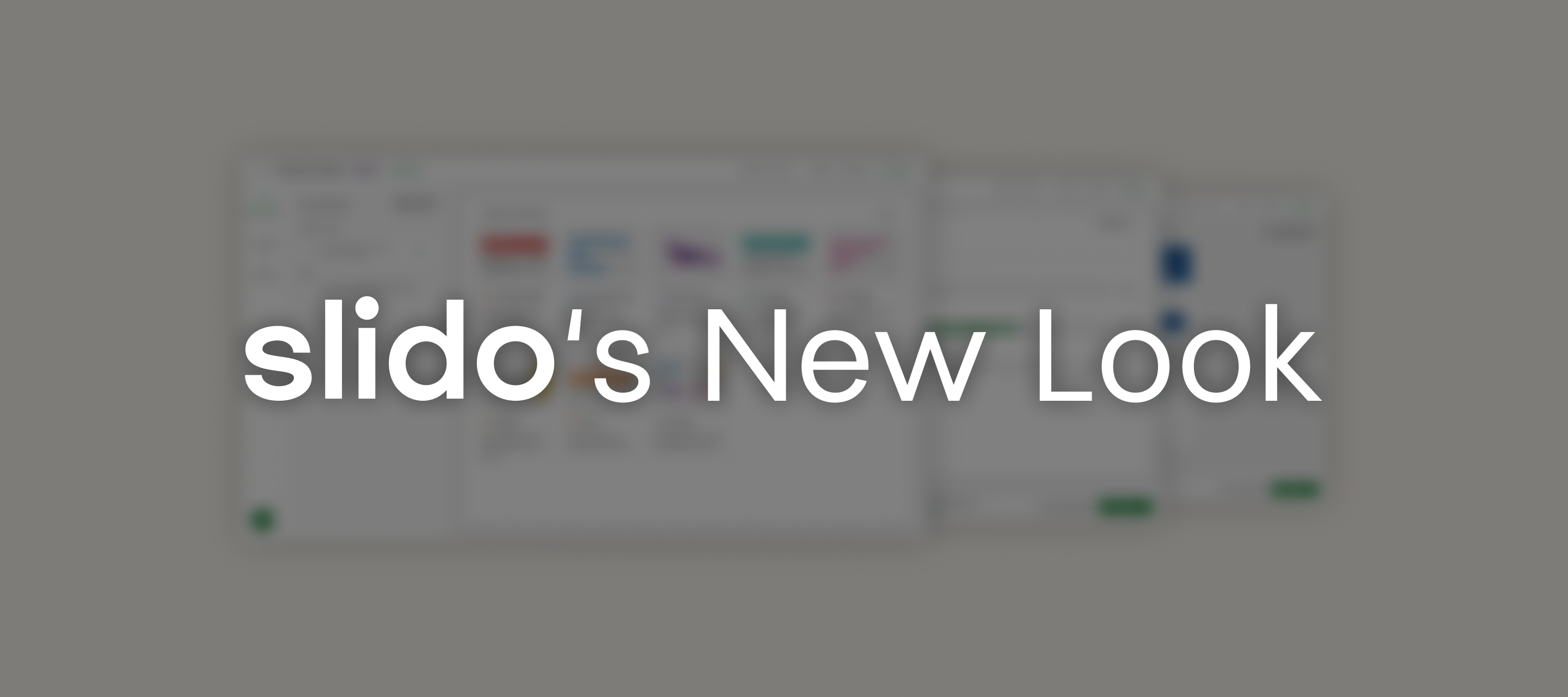 Slido has a new look: Introducing our improved interface 🎉