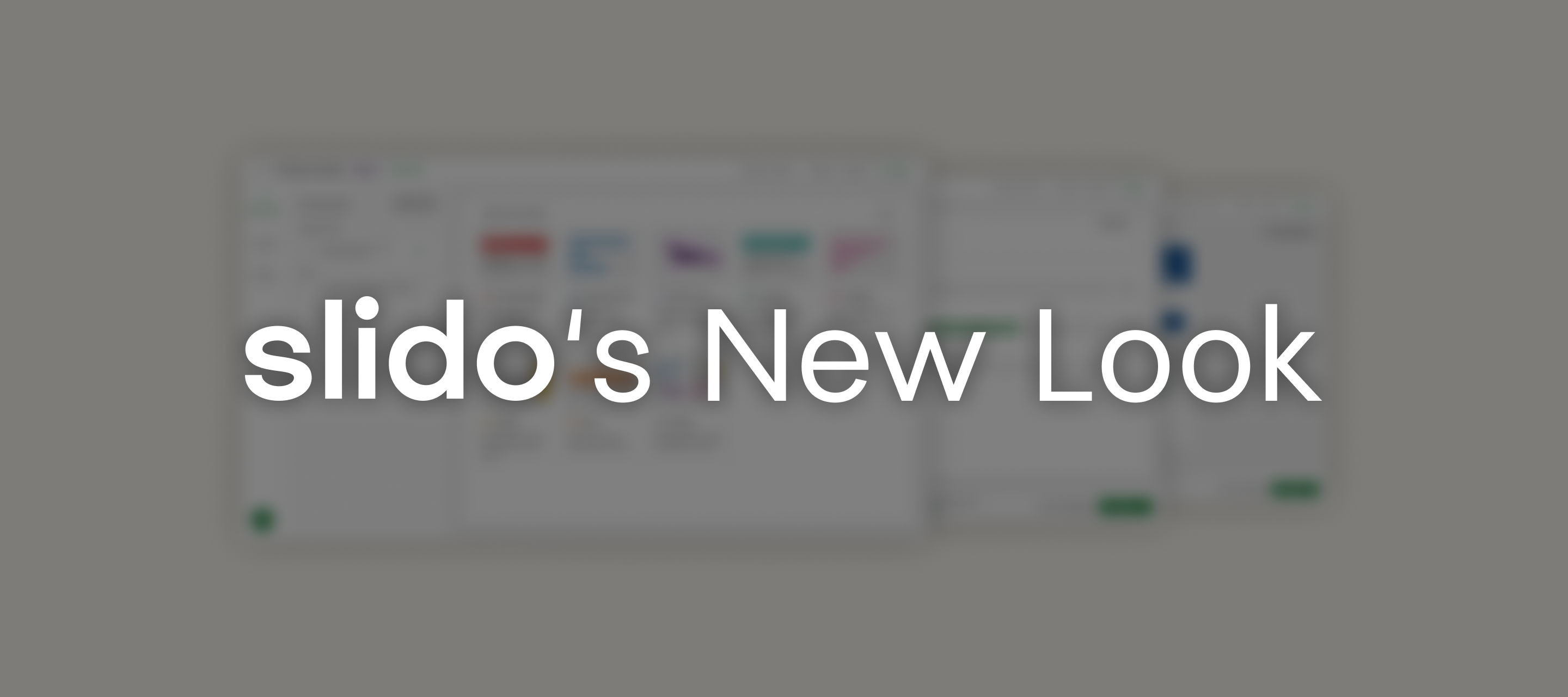 Slido's new interface becomes permanent on May 27th  🚀