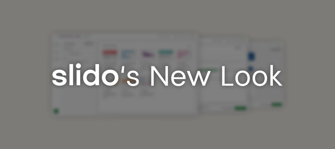 Slido has a new look: Introducing our improved interface 🎉 | Slido ...