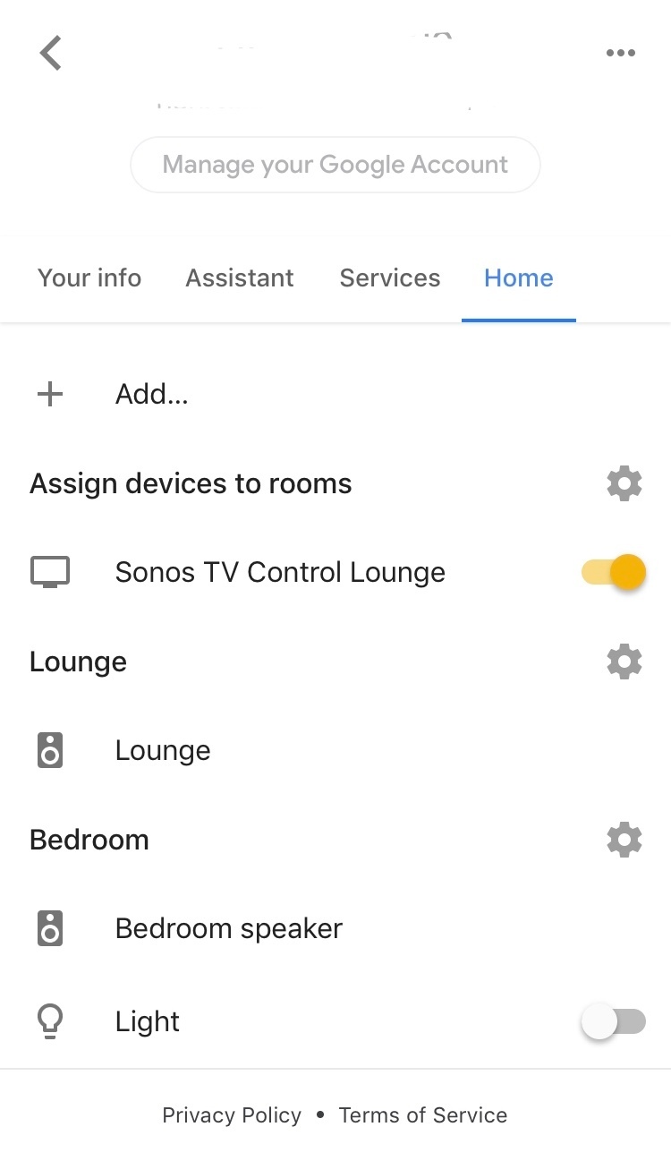 sonos google home