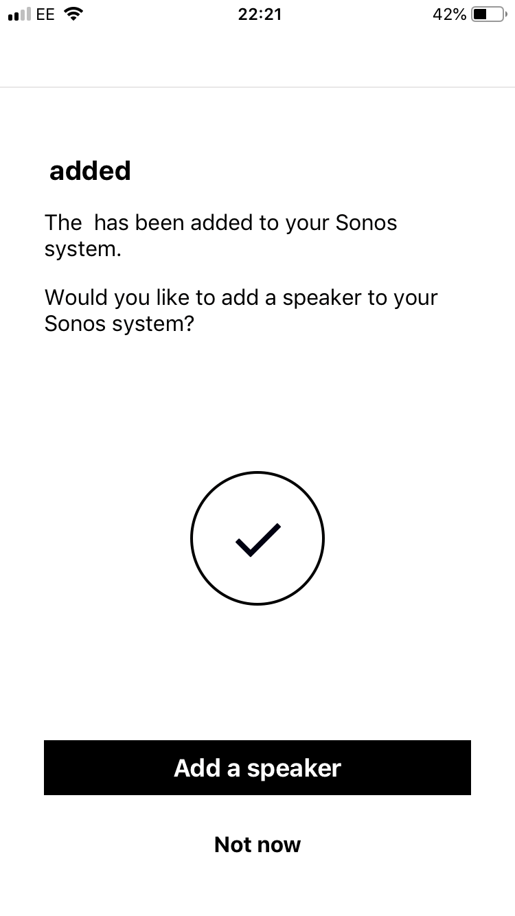 connect sonos to wifi network