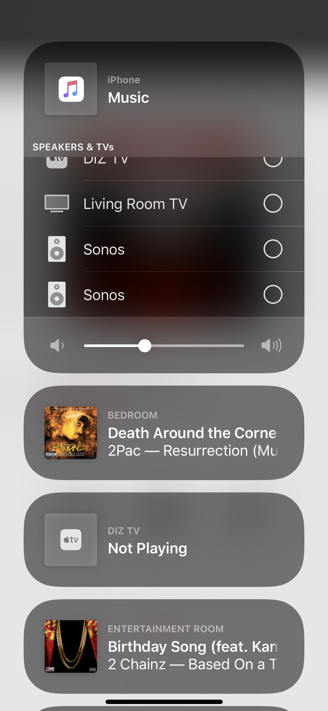 sangtekster Nogen som helst dårlig HomeKit Room Issue | Sonos Community