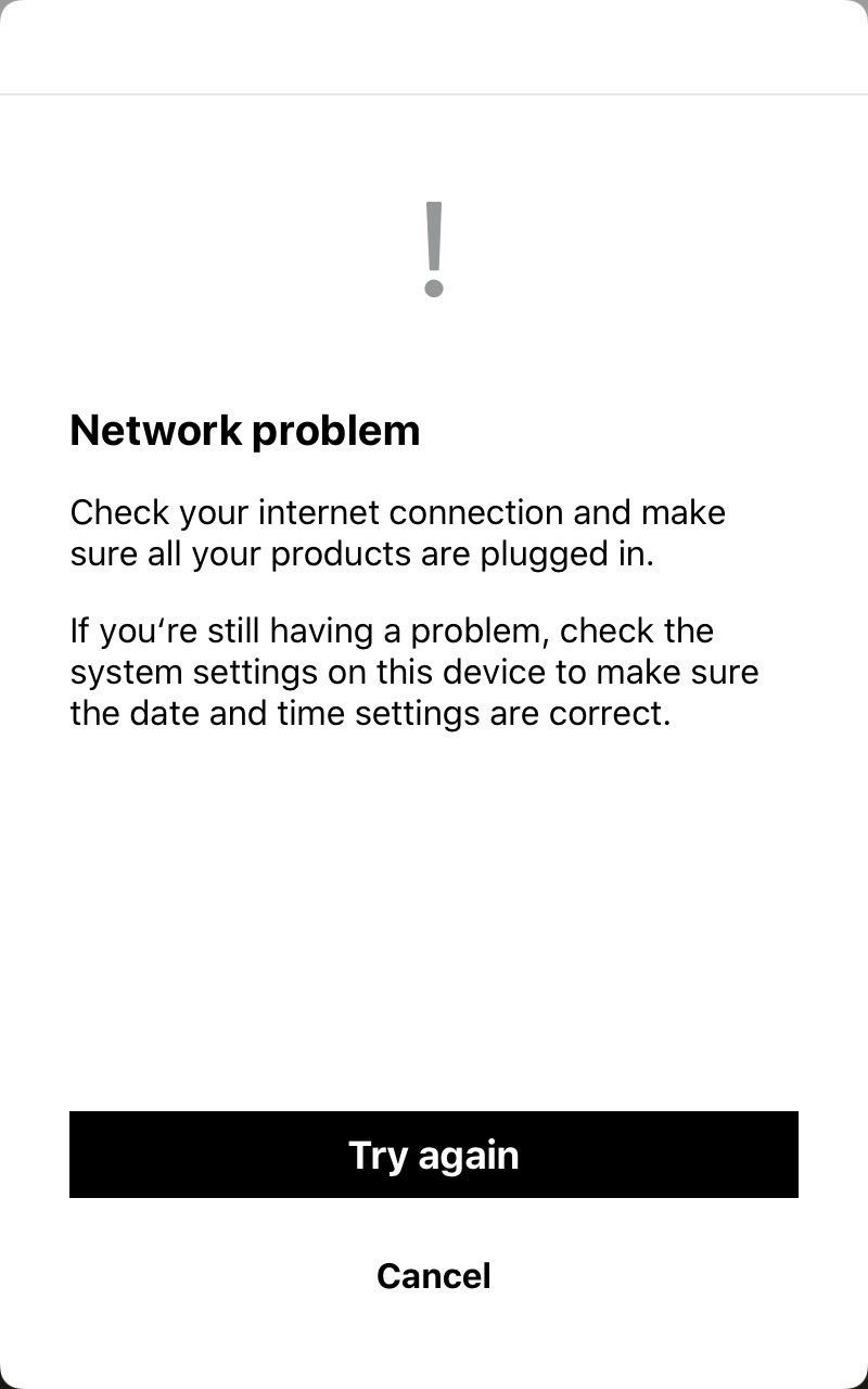 læsning perforere implicitte Unable to do a Trueplay tune - network problem error message | Sonos  Community