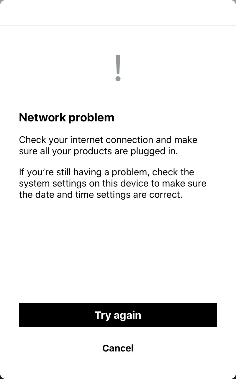 Unable do a Trueplay tune - network problem message | Sonos Community