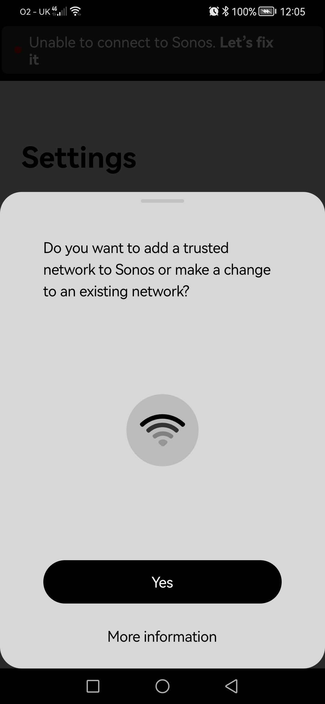 Connect sonos to sales mobile hotspot