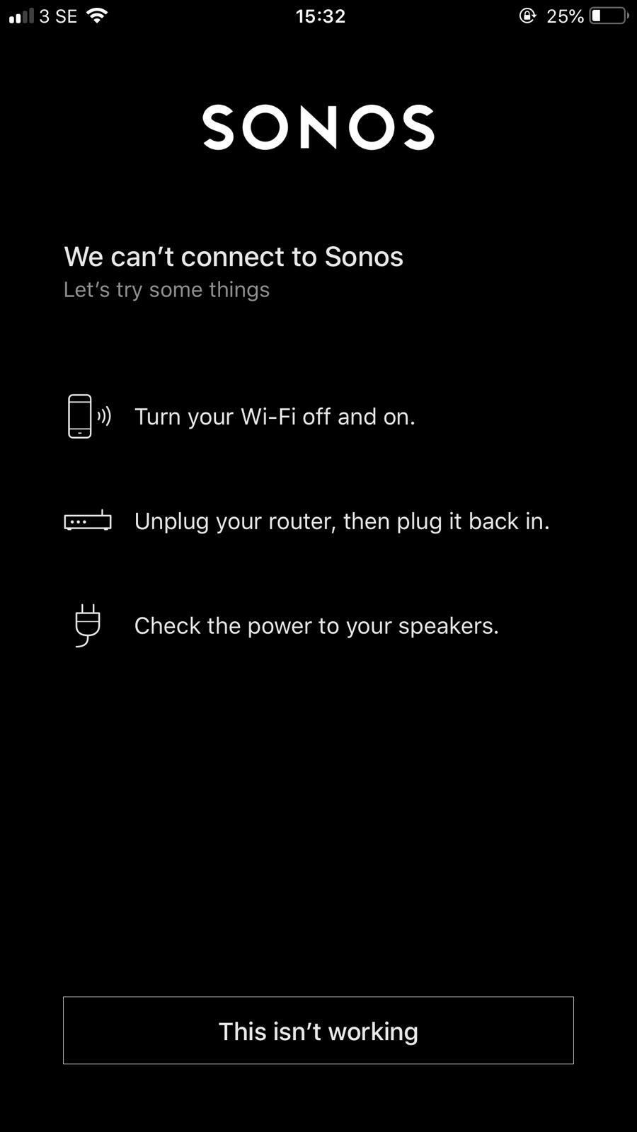 Sonos Controller not working one iPhone, on another | Sonos Community