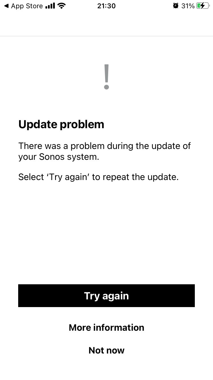 Sonos Sub Gen3 issue | Sonos