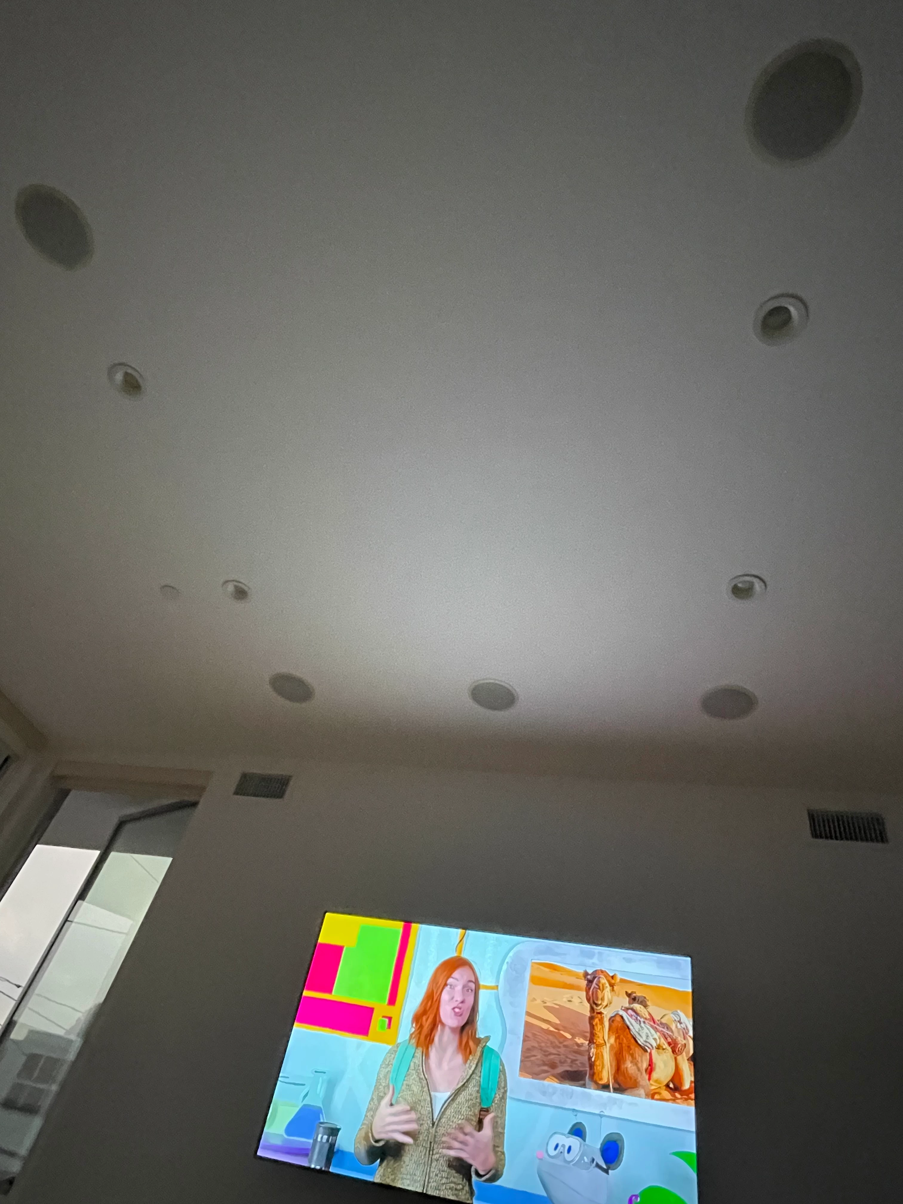 setup amps with in-ceilinf speakers 