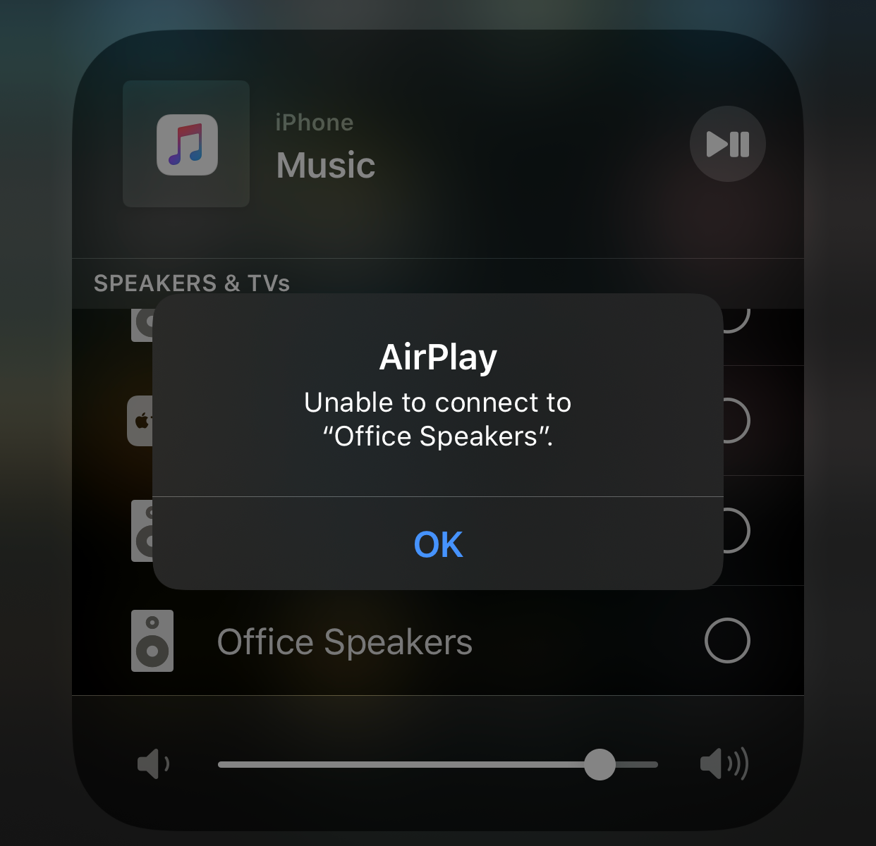 Airplay "Unable | Sonos Community