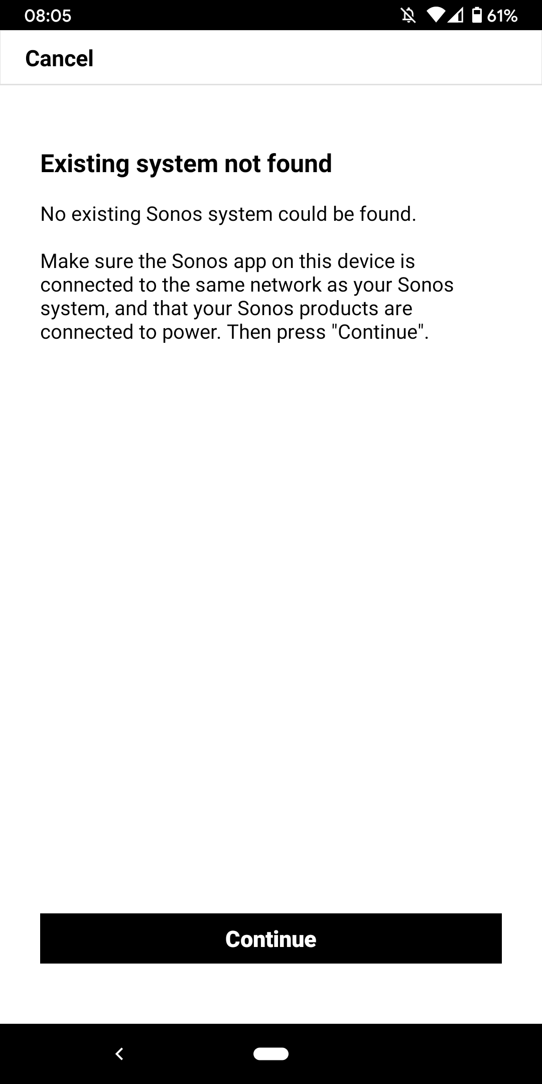 No store sonos wifi