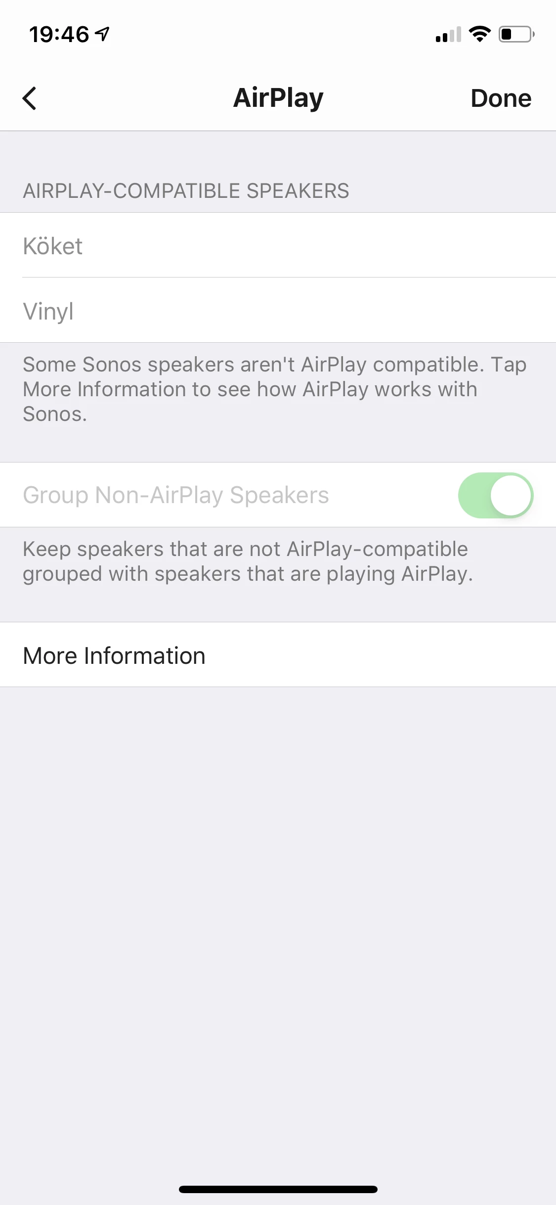 sonos compatible airplay