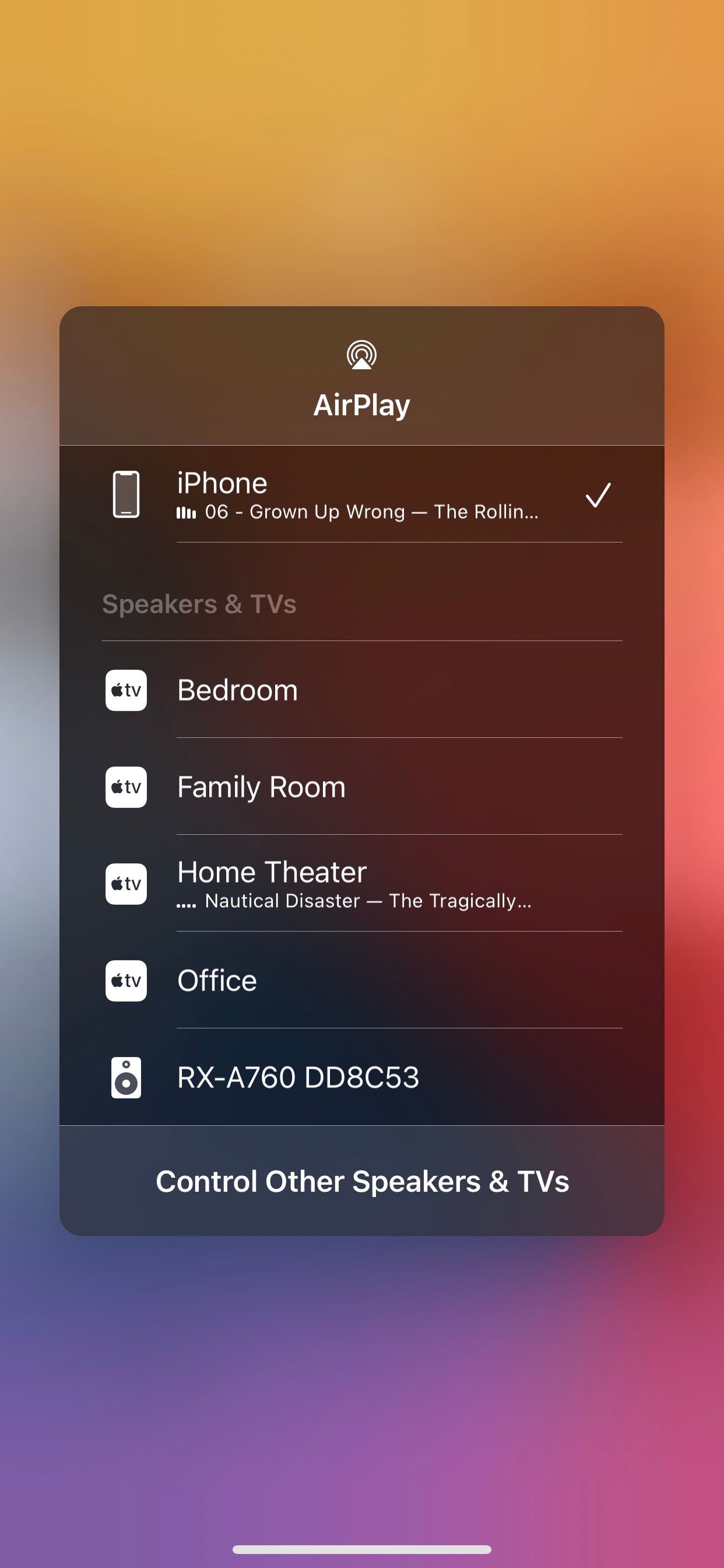 is Sonos showing as iphone on lockscreen. | Sonos Community
