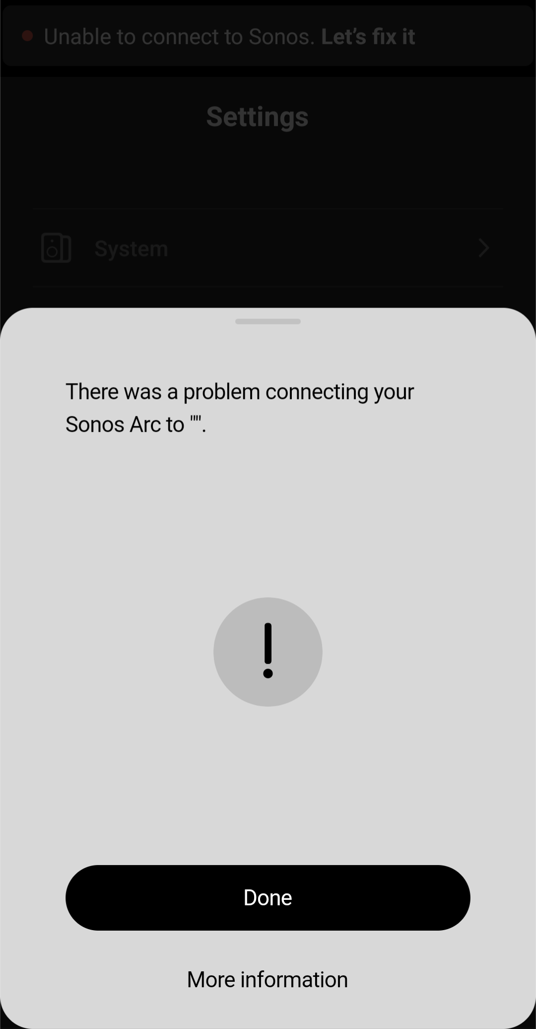 Rindende bælte lufthavn unable to connect arc to wifi after new router | Sonos Community