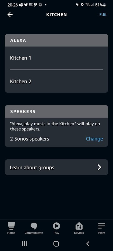 Alexa refuses to play from configured speakers- my group getting separated | Sonos Community