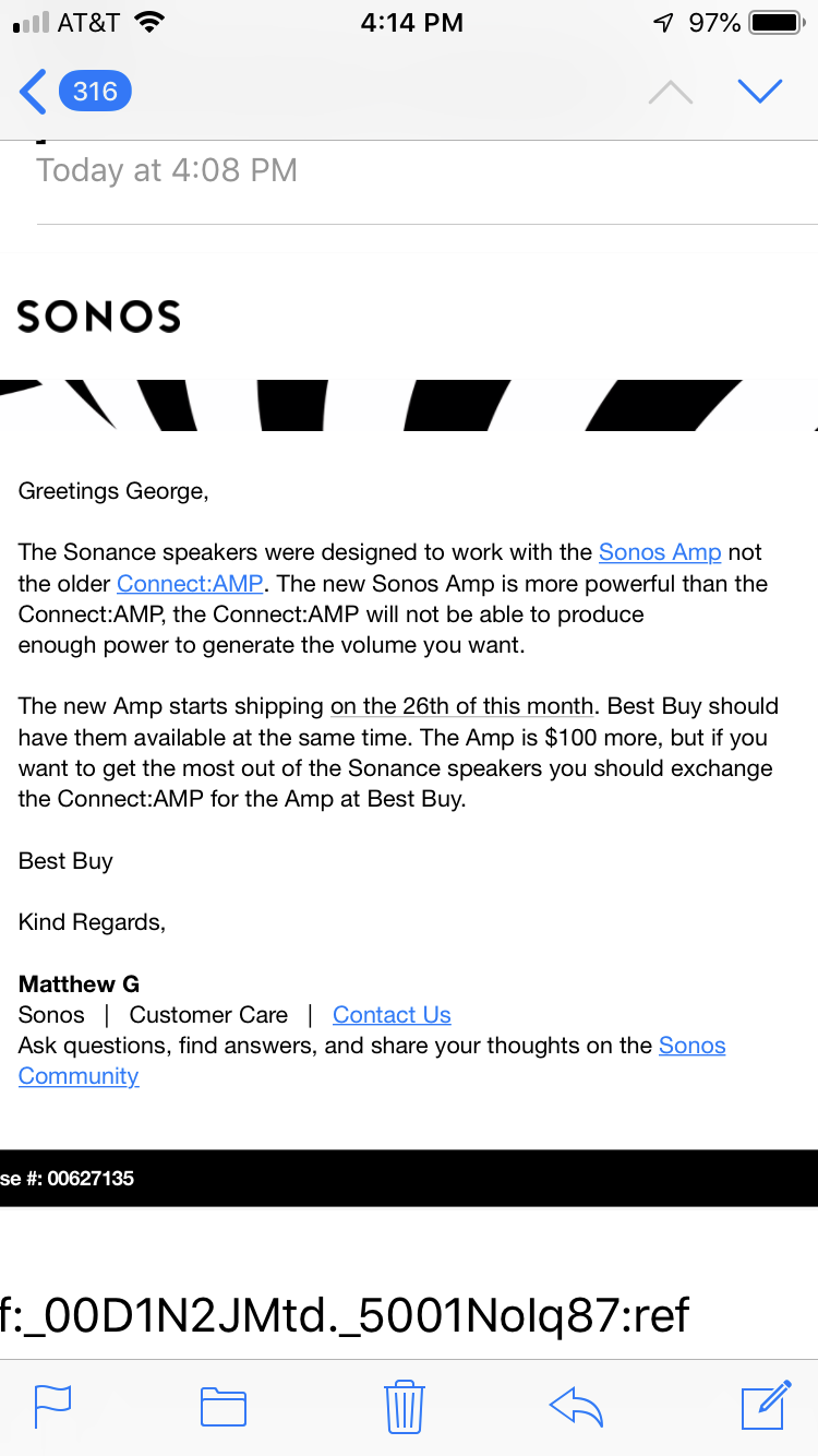 Sonos Amp volume Issues | Sonos Community