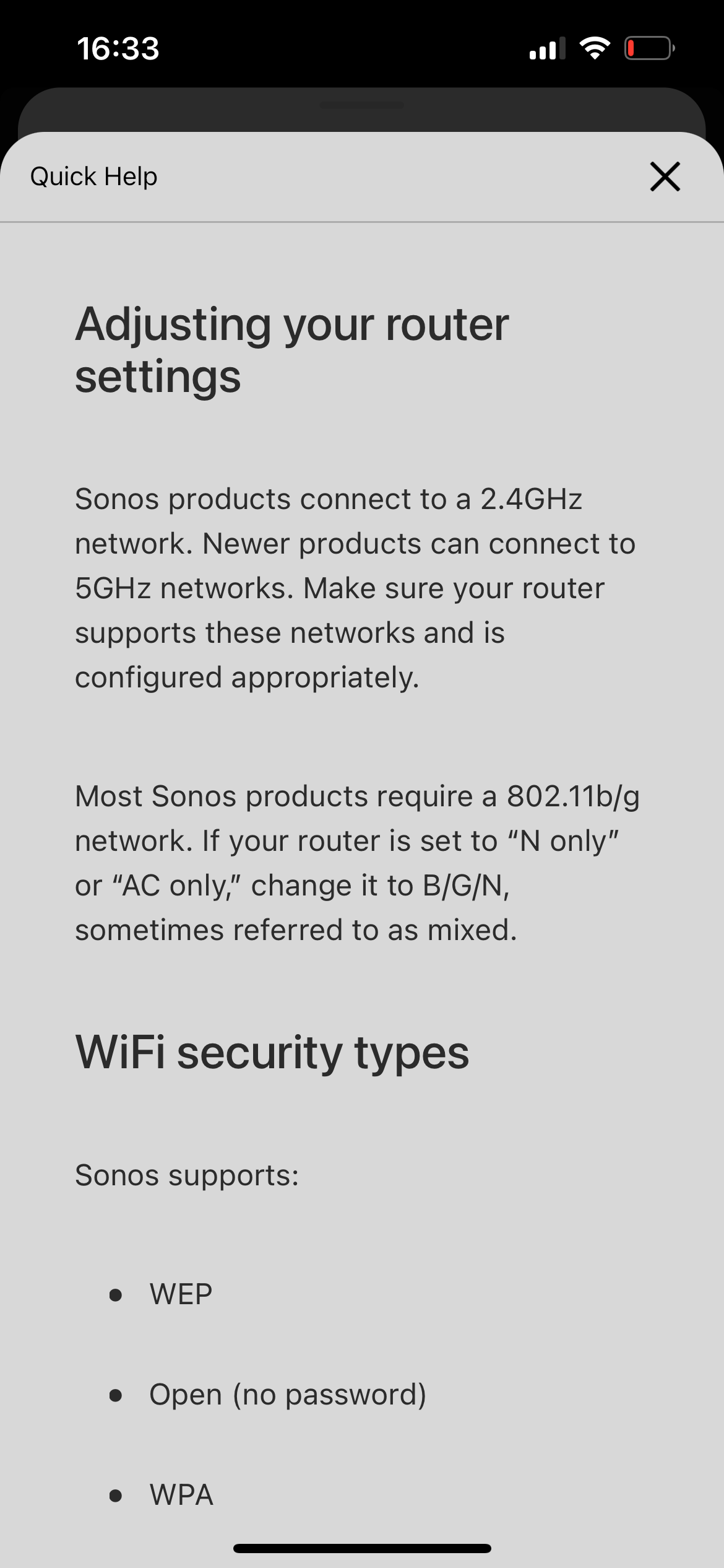 Sonos connect new store router