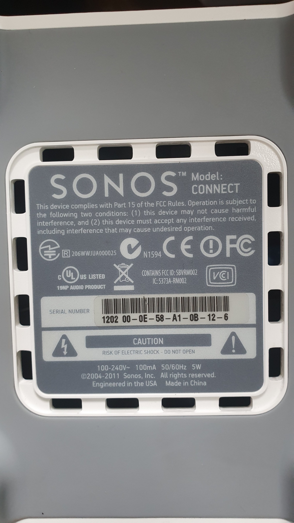 røgelse bønner metan Red light flashing continuously on Sonos Connect | Sonos Community