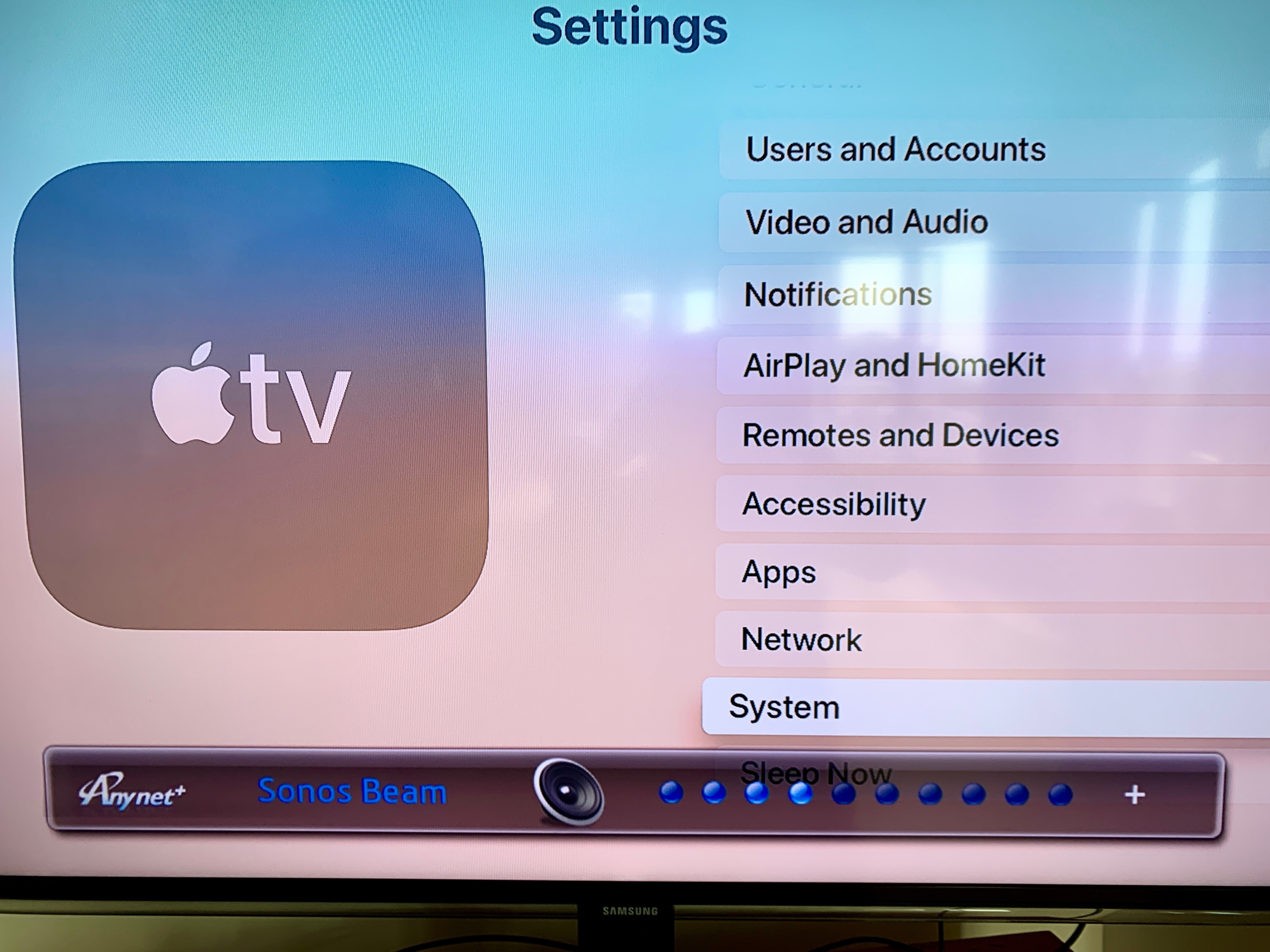 Opsætning kapillærer fiktiv Samsung TV + Apple TV + Sonos BEAM suddenly stopped working | Sonos  Community