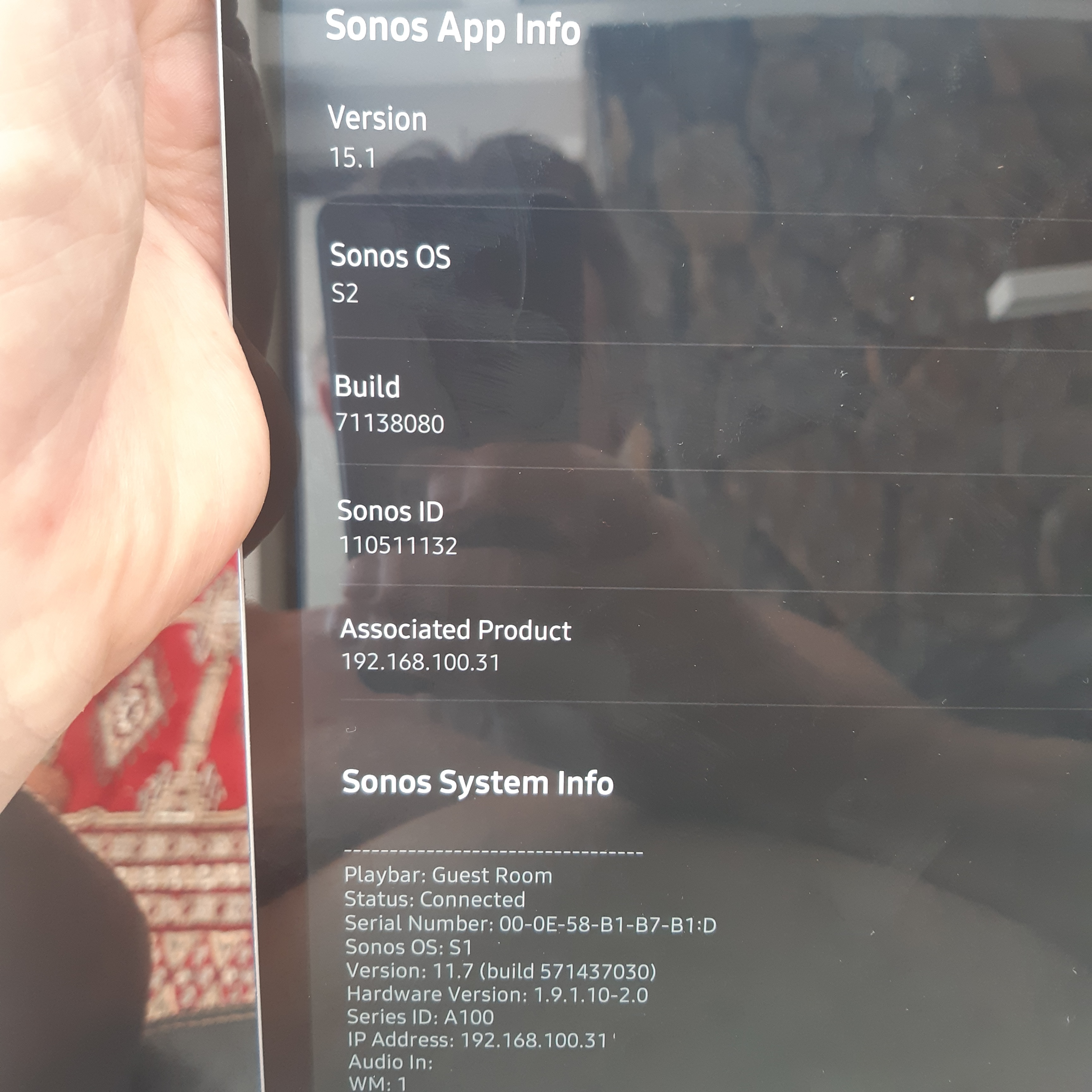 15.1 update installed but not 1101 | Sonos Community