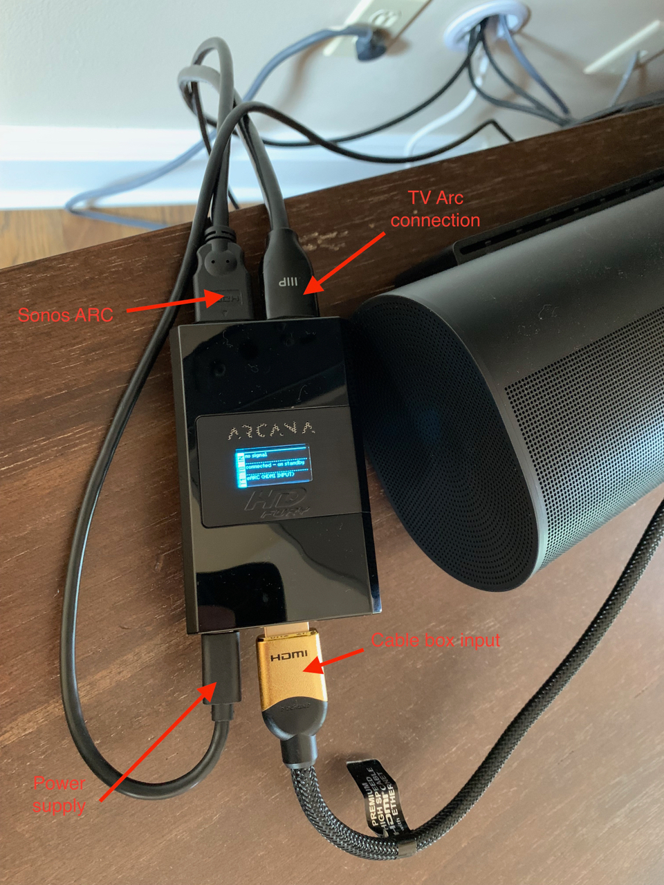 delay fixed the HDFury eARC adapter 2021 | Sonos
