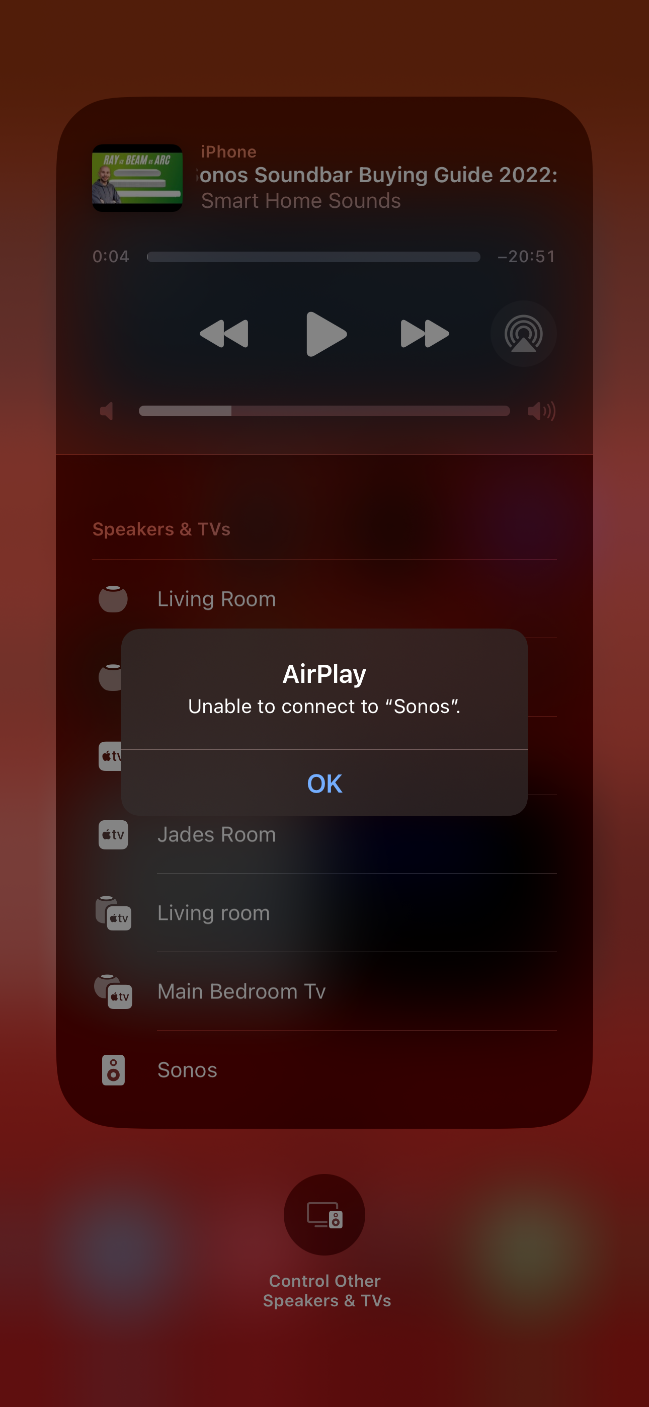 skjorte at føre lektier Sonos system dropping to iphone since iOS 16 update | Sonos Community