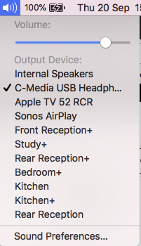 mac audio to sonos