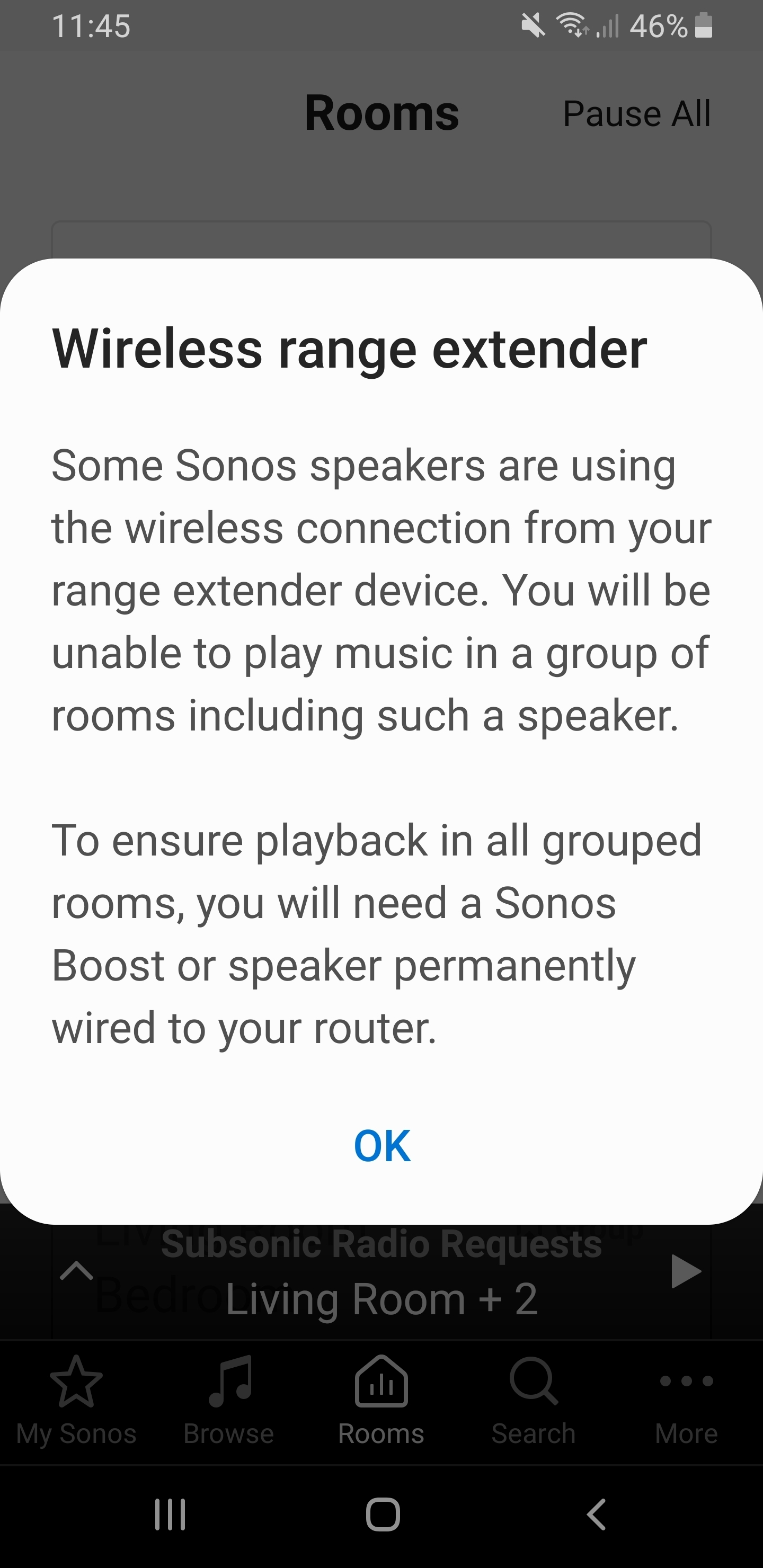 sonos wireless extender