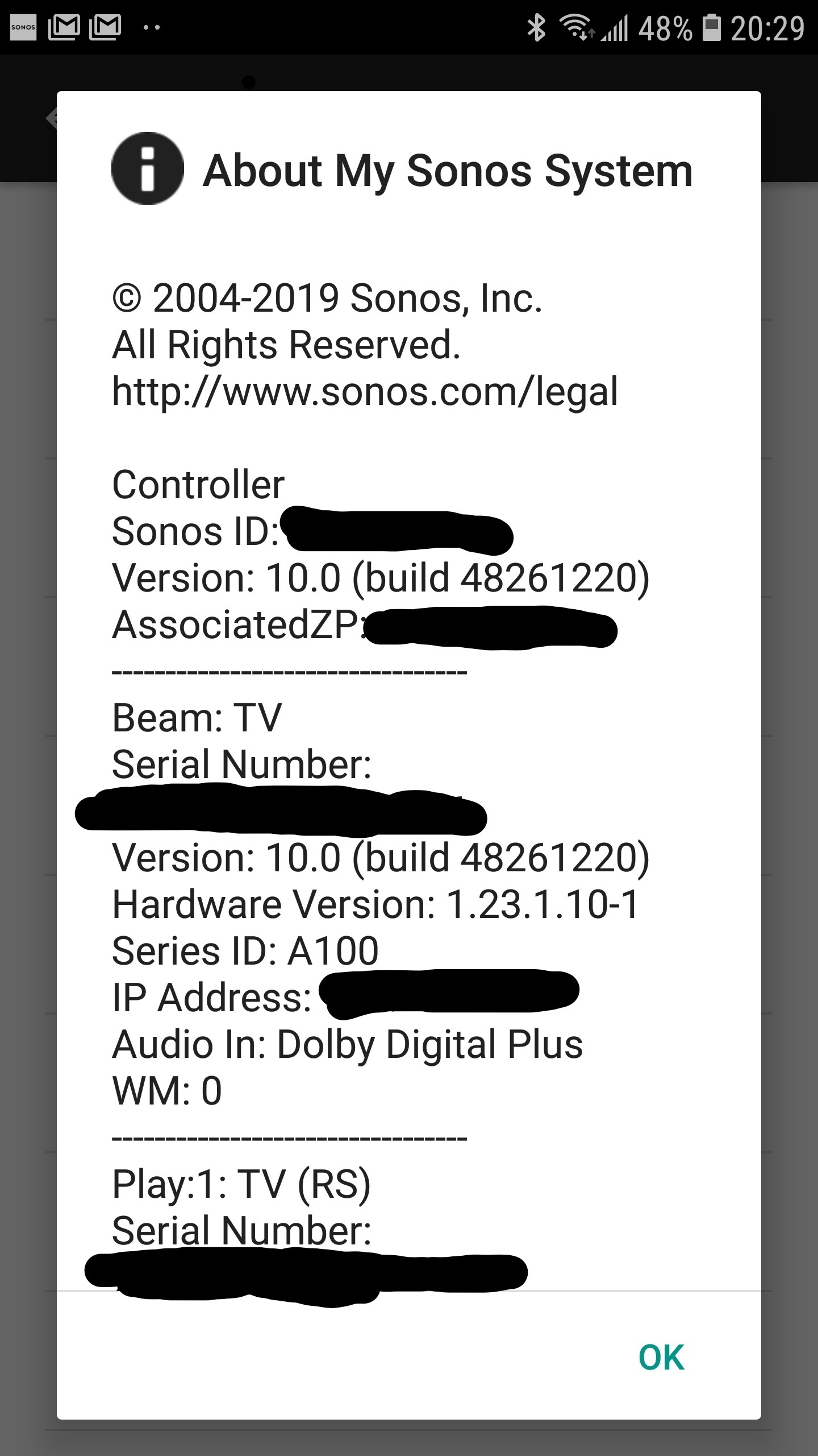 So Beam can at least tell if it is receiving Dolby Digital | Sonos Community