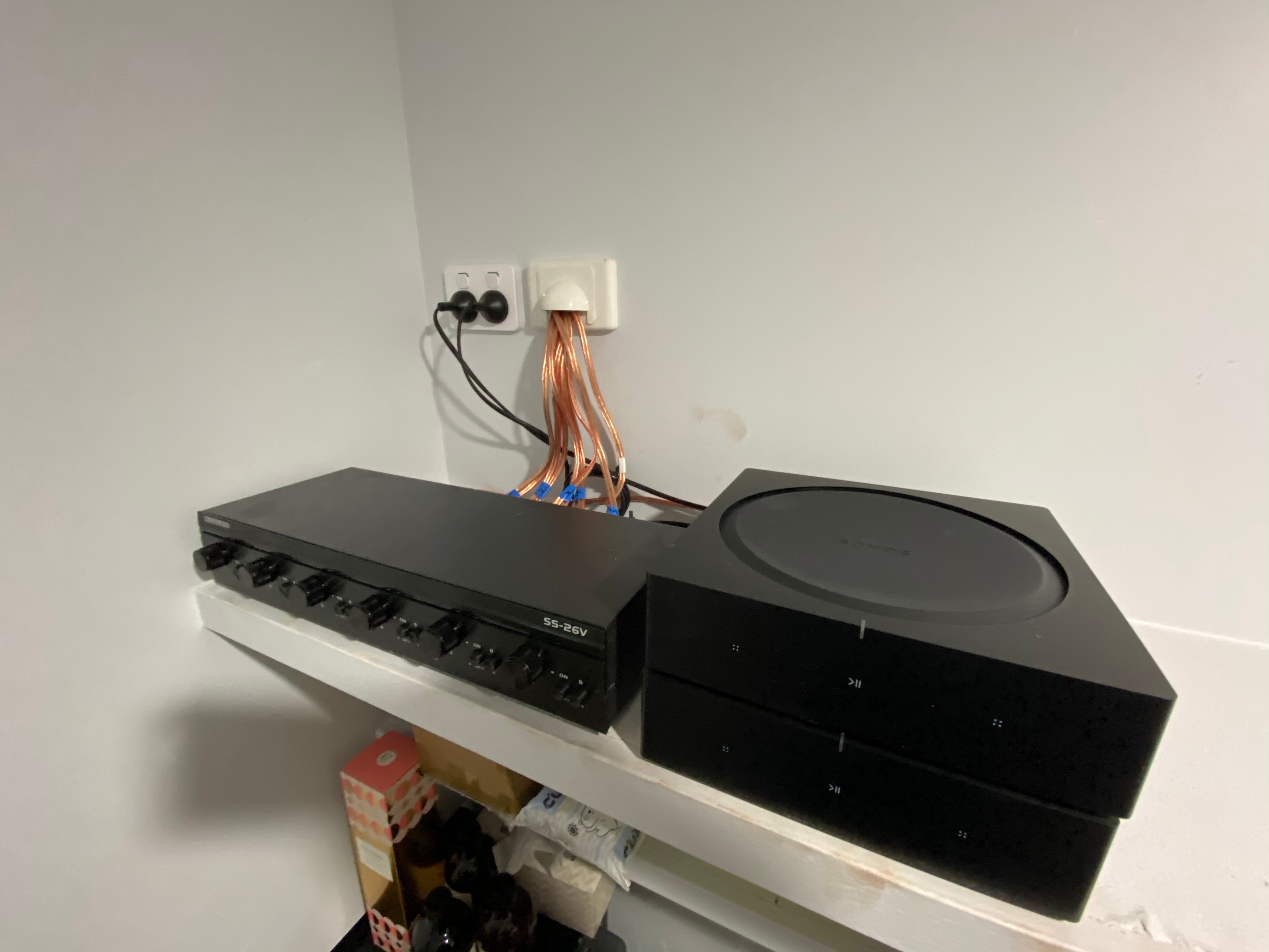 how to install sonos speakers in the ceilling