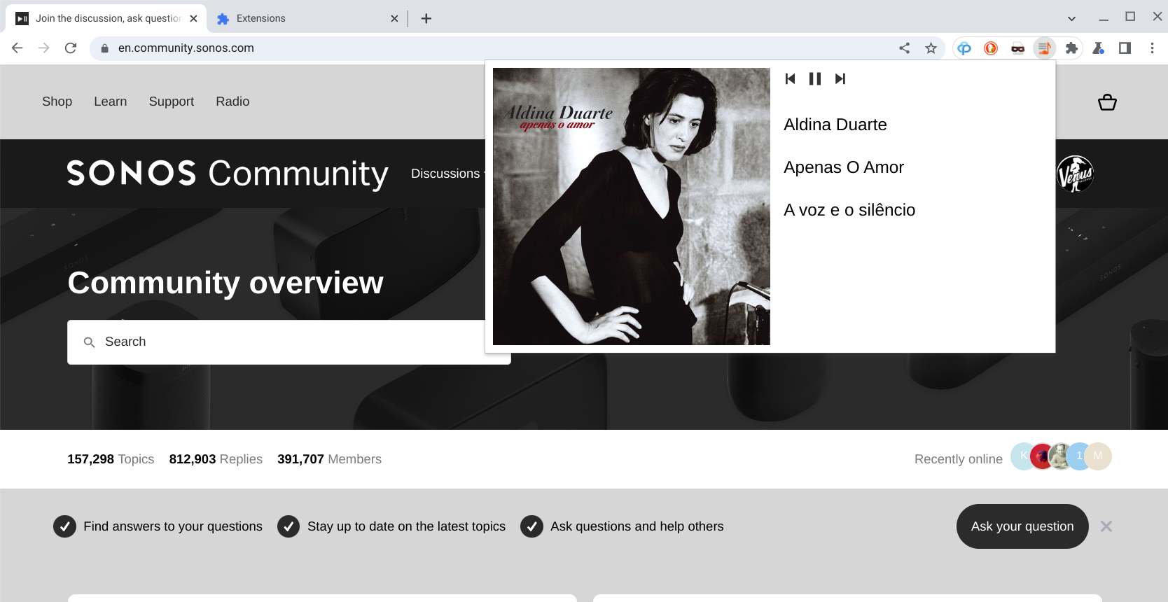 Chrome | Sonos Community