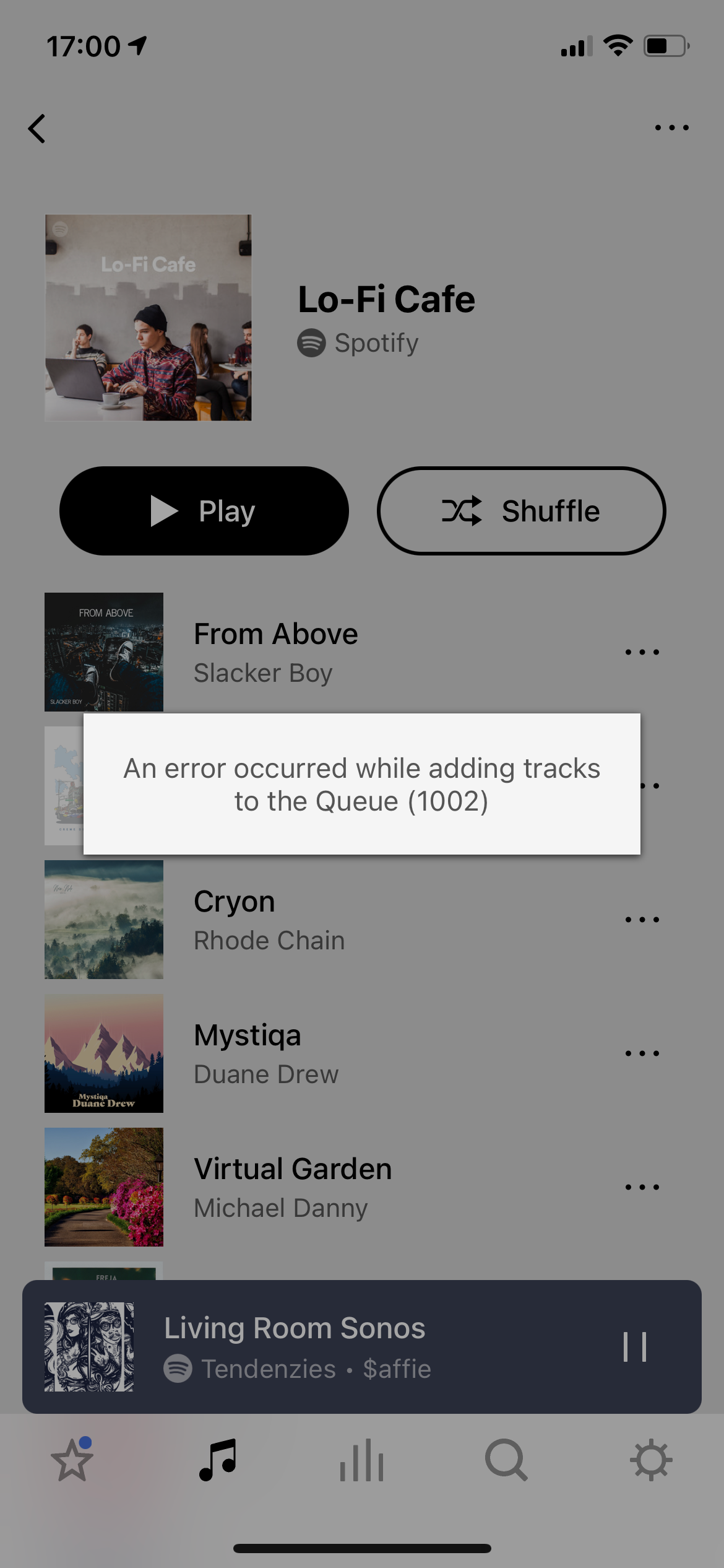 I have a problems with connect to the music Sonos Community