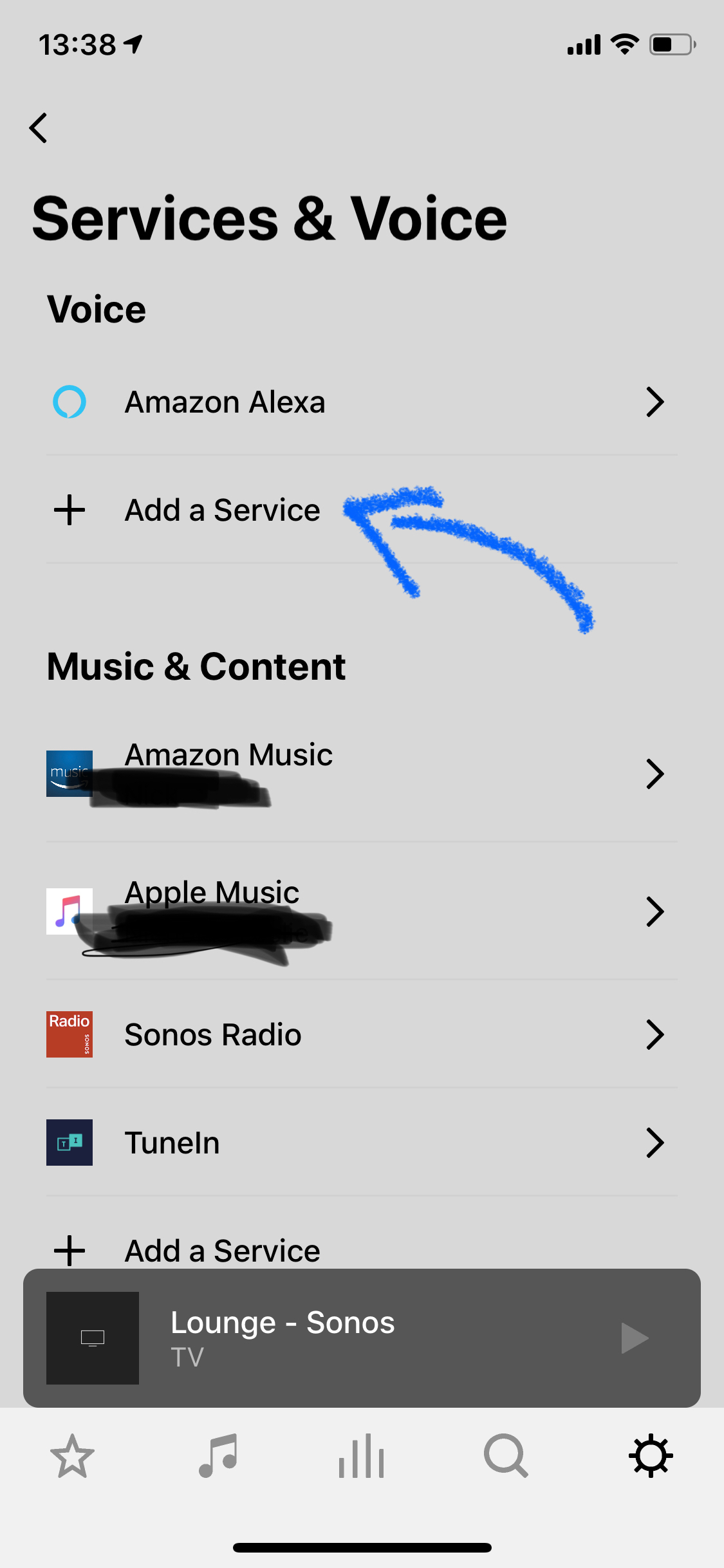 Populær Uden tvivl klart can't find Amazon Alexa in Services & Voice menu | Sonos Community