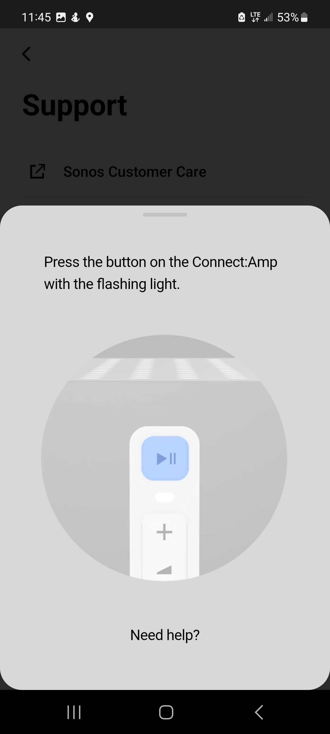 Sonos Connect - cannot factory reset (flashing orange-white, never green) | Sonos