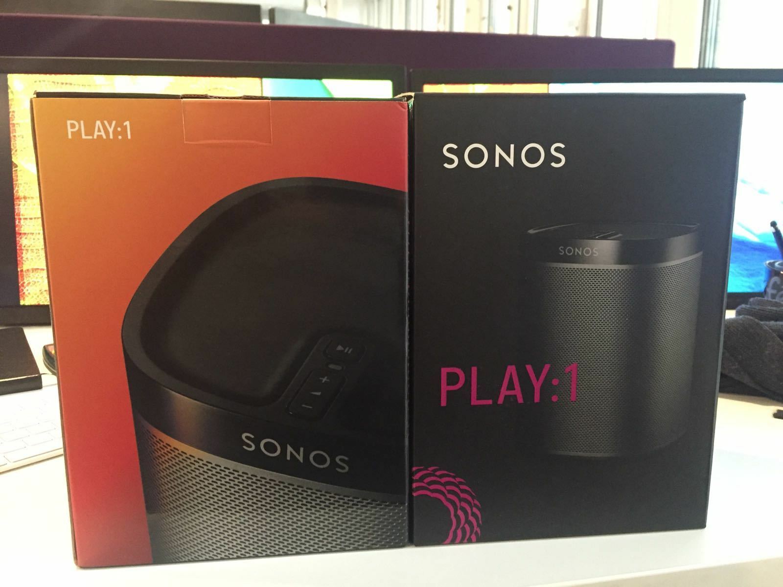 Play 1's are received different boxes | Sonos