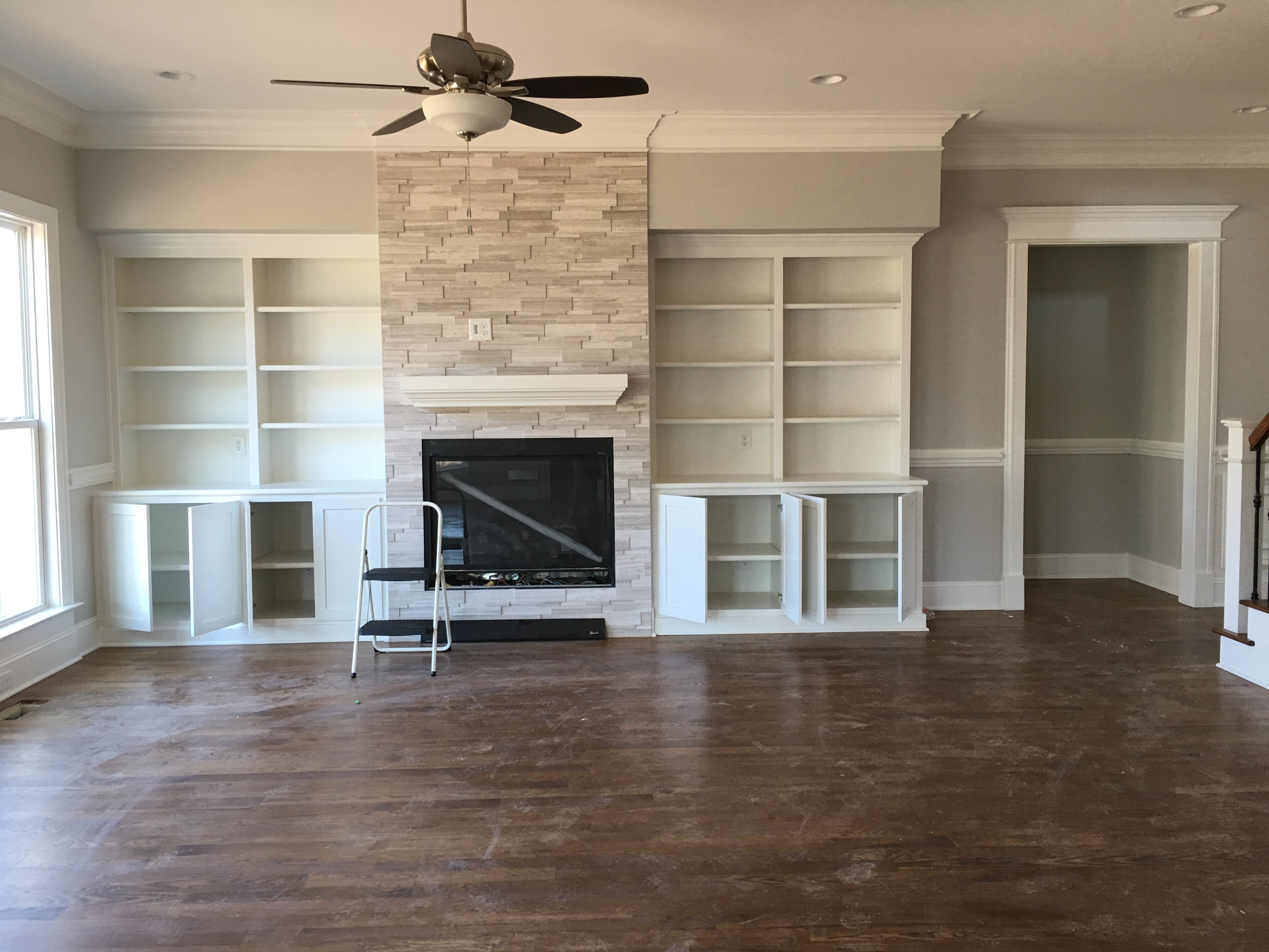 sonos playbar above fireplace