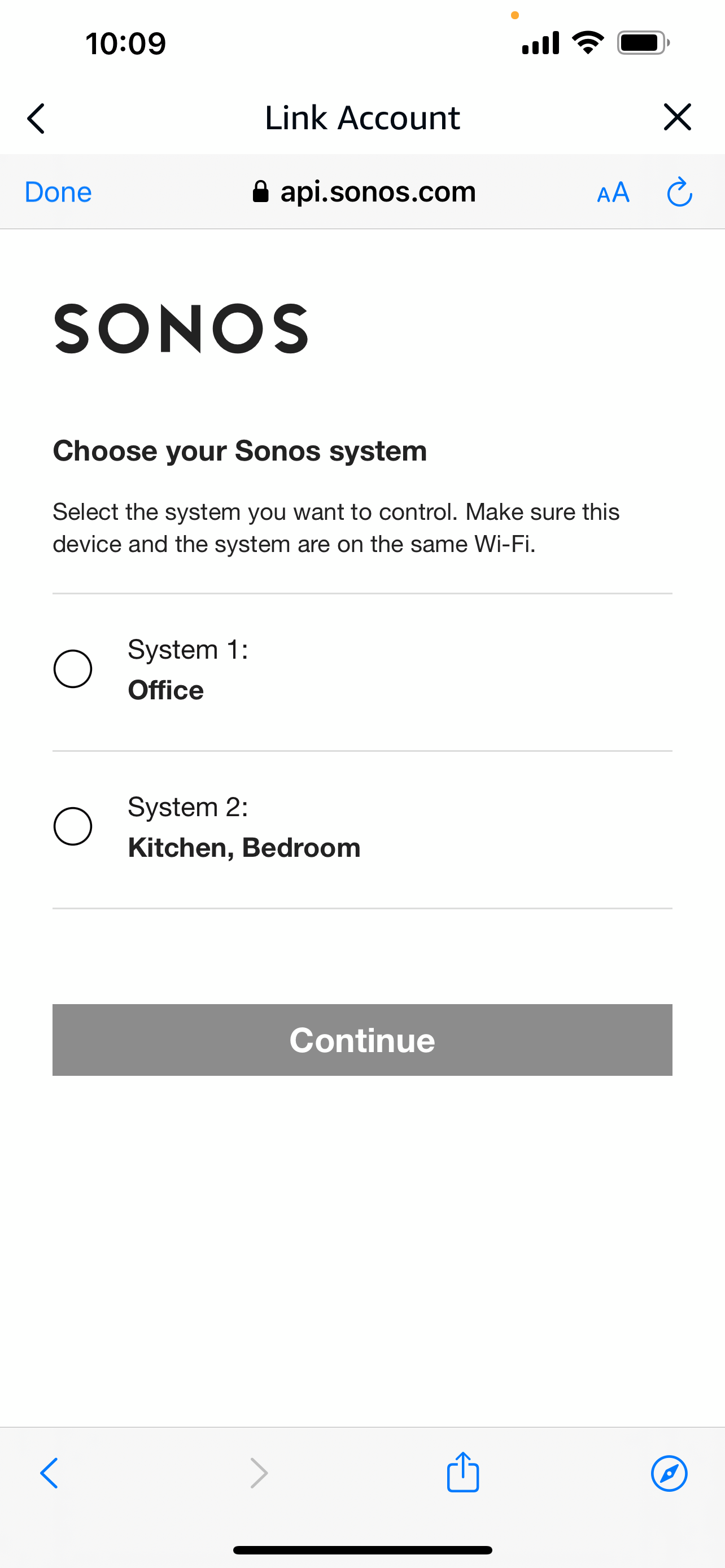 Setting sonos to new hot sale wifi