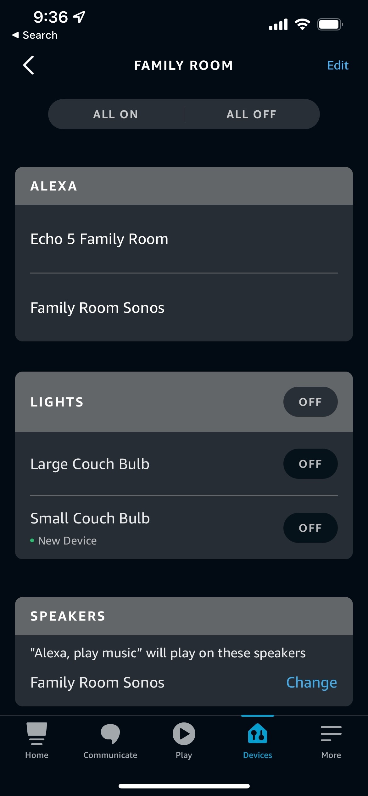 How to get alexa to play best sale music in all rooms